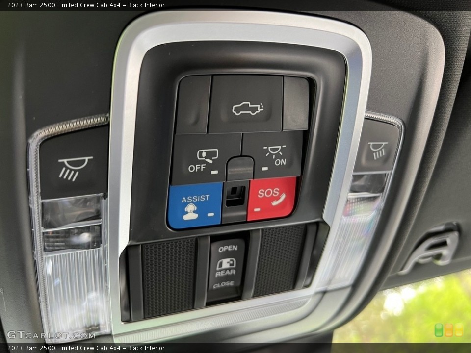 Black Interior Controls for the 2023 Ram 2500 Limited Crew Cab 4x4 #145955258