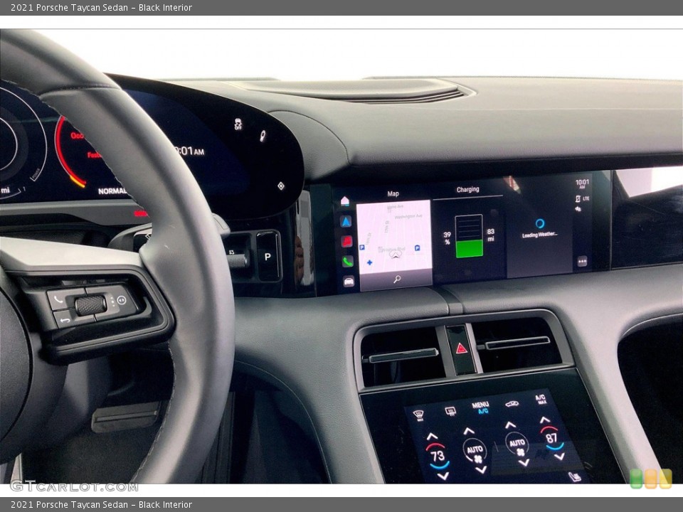Black Interior Dashboard for the 2021 Porsche Taycan Sedan #145959965