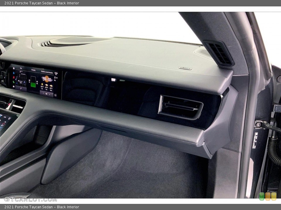 Black Interior Dashboard for the 2021 Porsche Taycan Sedan #145959995