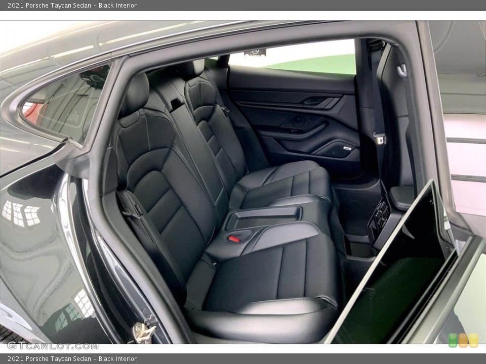 Black Interior Rear Seat for the 2021 Porsche Taycan Sedan #145960004
