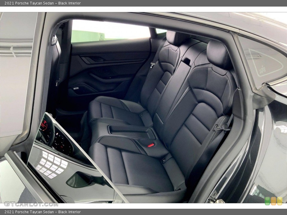 Black Interior Rear Seat for the 2021 Porsche Taycan Sedan #145960007