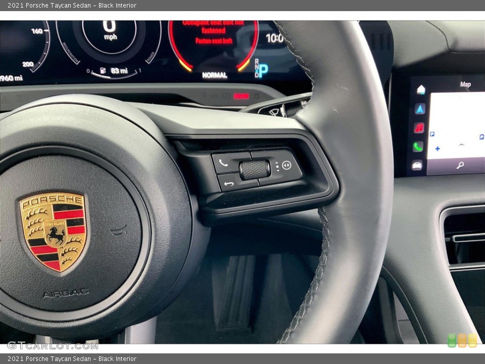 Black Interior Steering Wheel for the 2021 Porsche Taycan Sedan #145960013