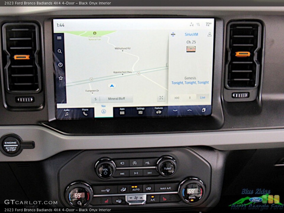 Black Onyx Interior Navigation for the 2023 Ford Bronco Badlands 4X4 4-Door #145962444