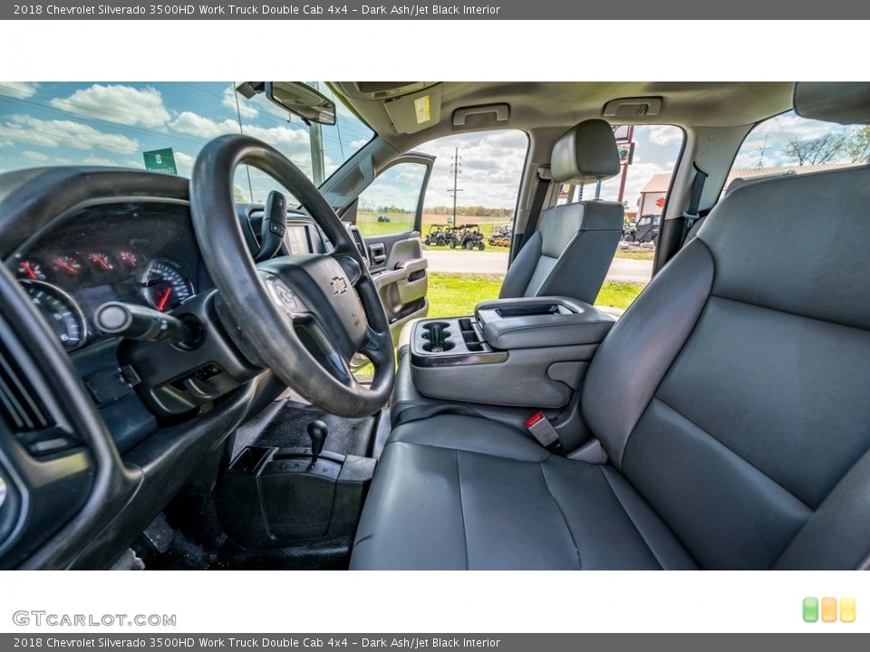Dark Ash/Jet Black Interior Front Seat for the 2018 Chevrolet Silverado 3500HD Work Truck Double Cab 4x4 #145963386
