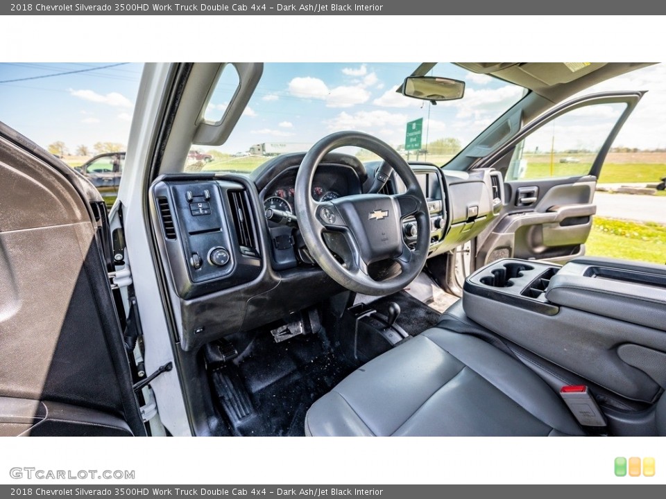 Dark Ash/Jet Black Interior Photo for the 2018 Chevrolet Silverado 3500HD Work Truck Double Cab 4x4 #145963398