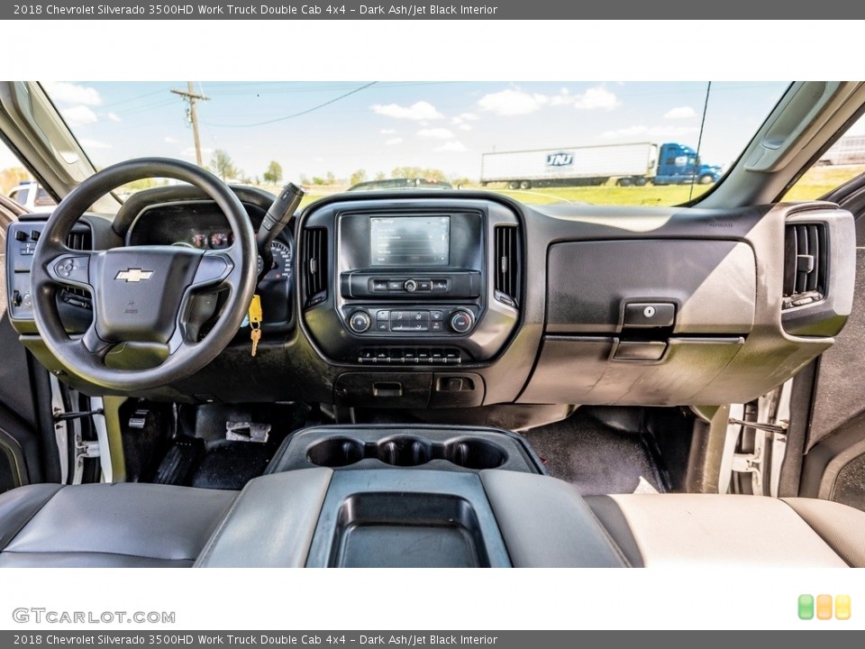 Dark Ash/Jet Black Interior Dashboard for the 2018 Chevrolet Silverado 3500HD Work Truck Double Cab 4x4 #145963491