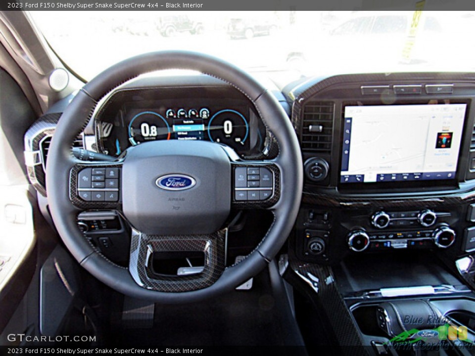 Black Interior Steering Wheel for the 2023 Ford F150 Shelby Super Snake SuperCrew 4x4 #145963635