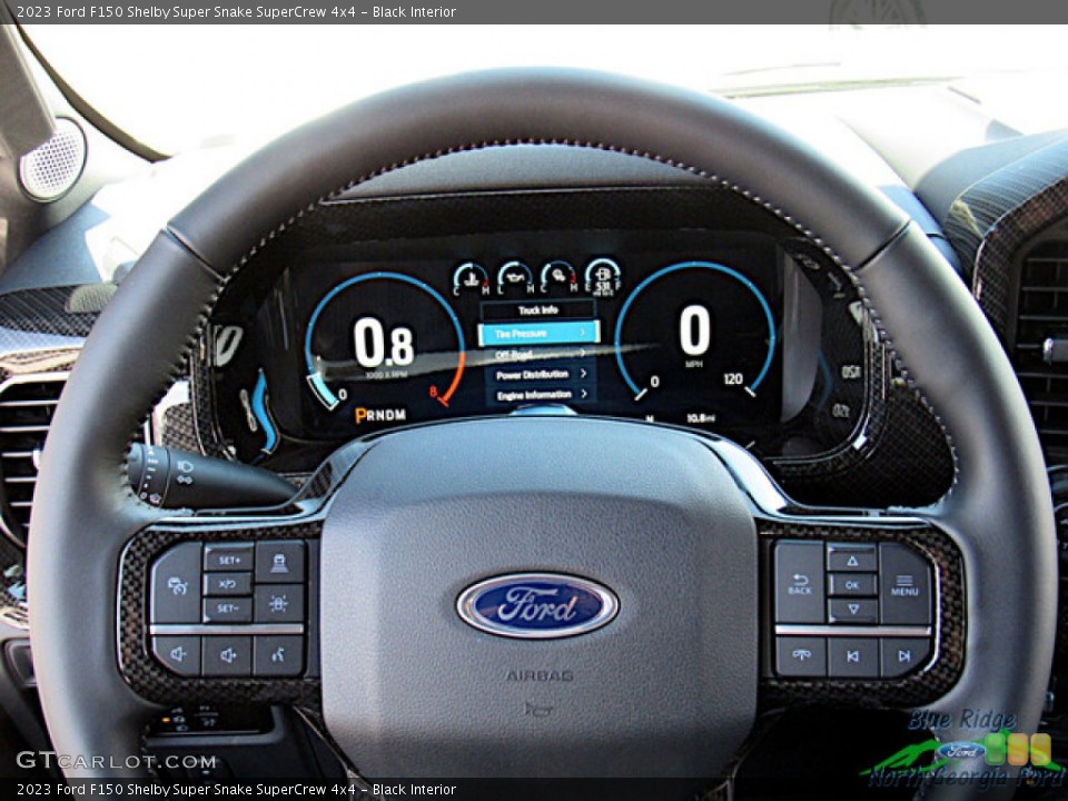 Black Interior Steering Wheel for the 2023 Ford F150 Shelby Super Snake SuperCrew 4x4 #145963659