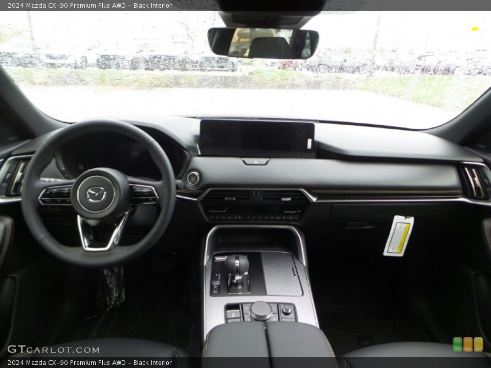 Black Interior Dashboard for the 2024 Mazda CX-90 Premium Plus AWD #145964344
