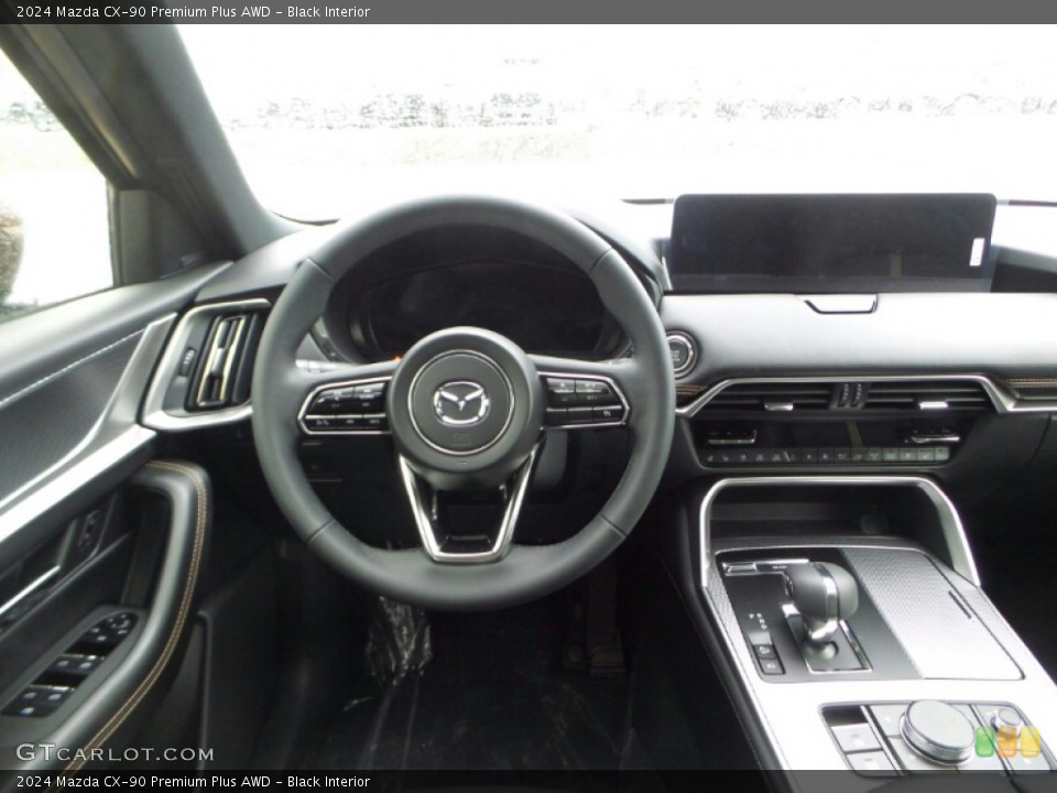 Black Interior Dashboard for the 2024 Mazda CX-90 Premium Plus AWD #145964365