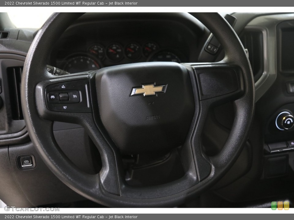 Jet Black Interior Steering Wheel for the 2022 Chevrolet Silverado 1500 Limited WT Regular Cab #145965427