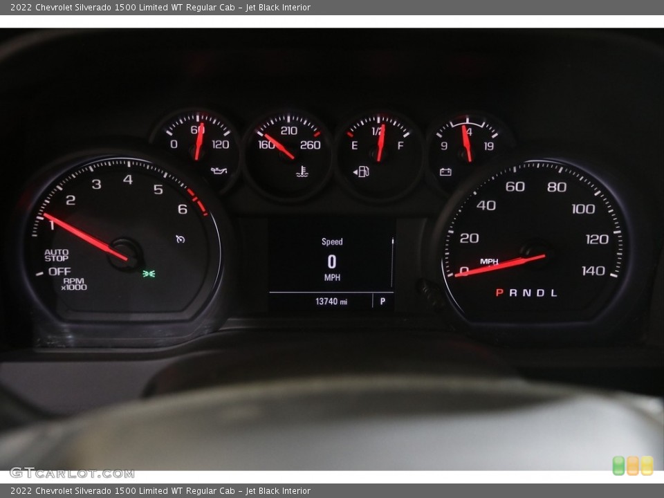 Jet Black Interior Gauges for the 2022 Chevrolet Silverado 1500 Limited WT Regular Cab #145965450