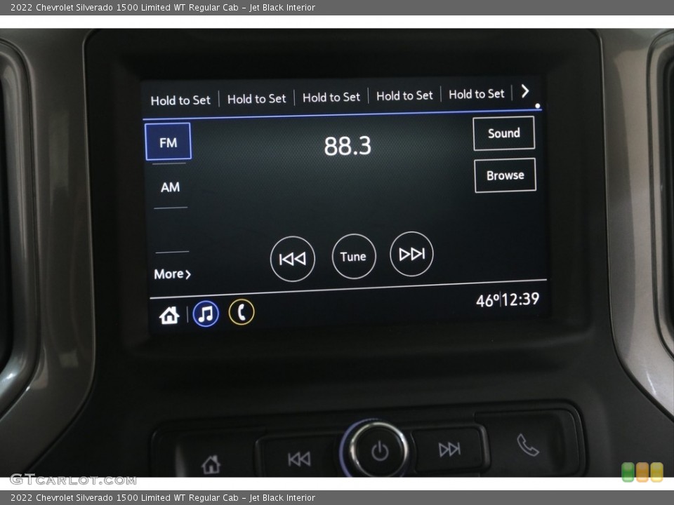 Jet Black Interior Audio System for the 2022 Chevrolet Silverado 1500 Limited WT Regular Cab #145965517