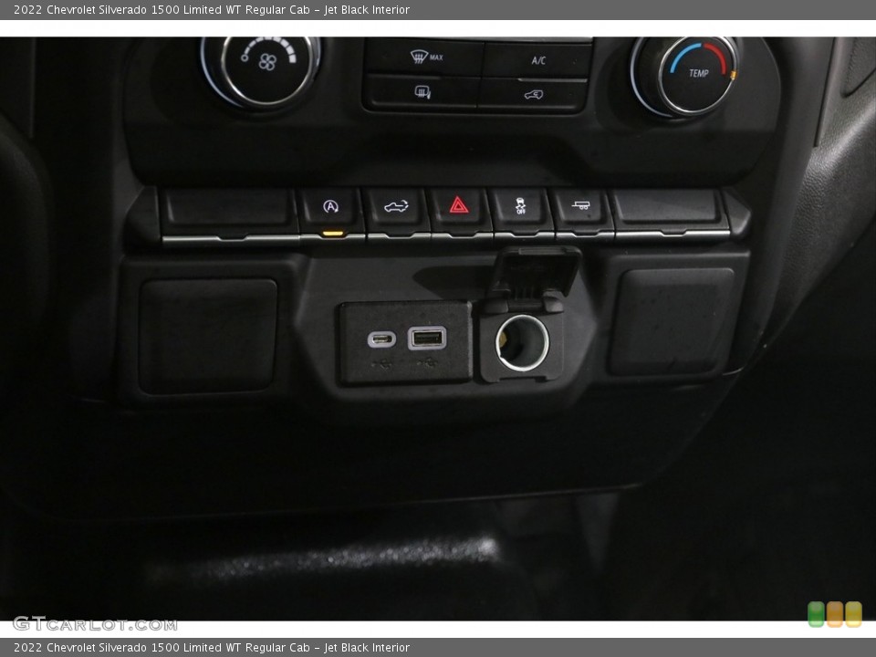 Jet Black Interior Controls for the 2022 Chevrolet Silverado 1500 Limited WT Regular Cab #145965571