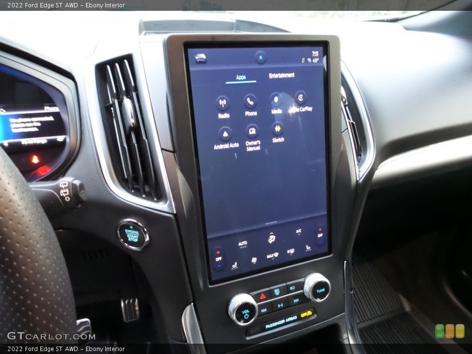 Ebony Interior Controls for the 2022 Ford Edge ST AWD #145966117