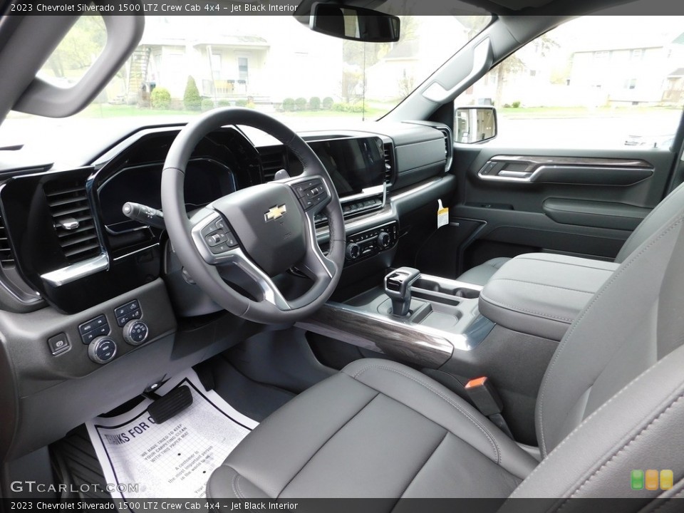 Jet Black Interior Photo for the 2023 Chevrolet Silverado 1500 LTZ Crew Cab 4x4 #145966397