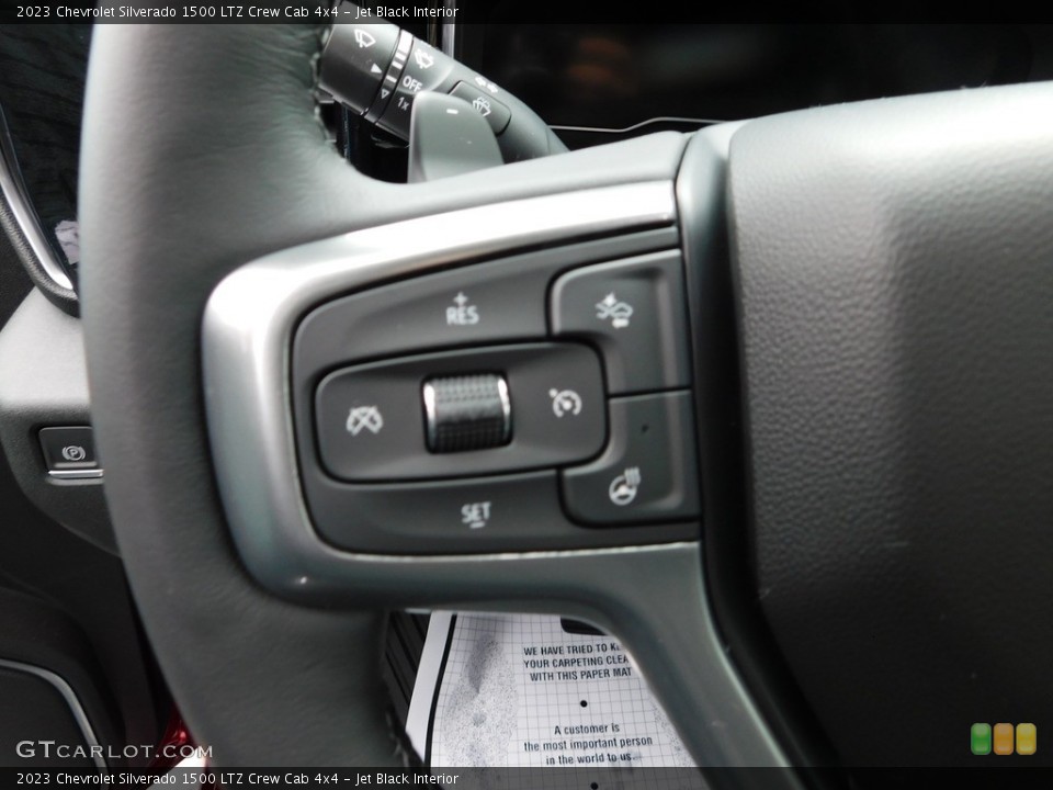Jet Black Interior Steering Wheel for the 2023 Chevrolet Silverado 1500 LTZ Crew Cab 4x4 #145966483
