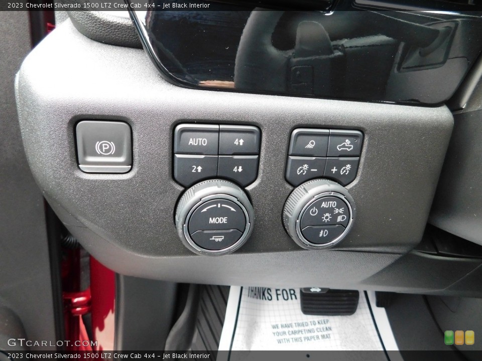 Jet Black Interior Controls for the 2023 Chevrolet Silverado 1500 LTZ Crew Cab 4x4 #145966504