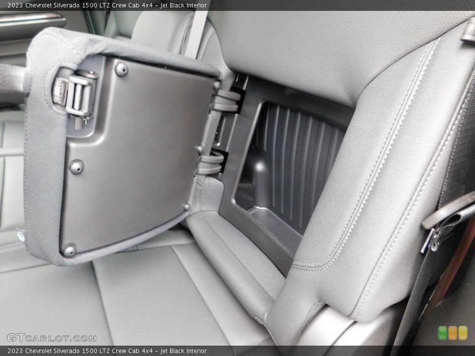 Jet Black Interior Rear Seat for the 2023 Chevrolet Silverado 1500 LTZ Crew Cab 4x4 #145966837