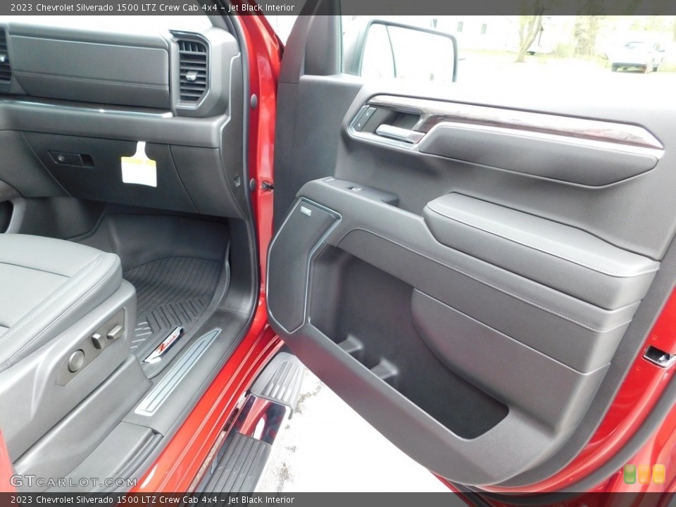 Jet Black Interior Door Panel for the 2023 Chevrolet Silverado 1500 LTZ Crew Cab 4x4 #145966939