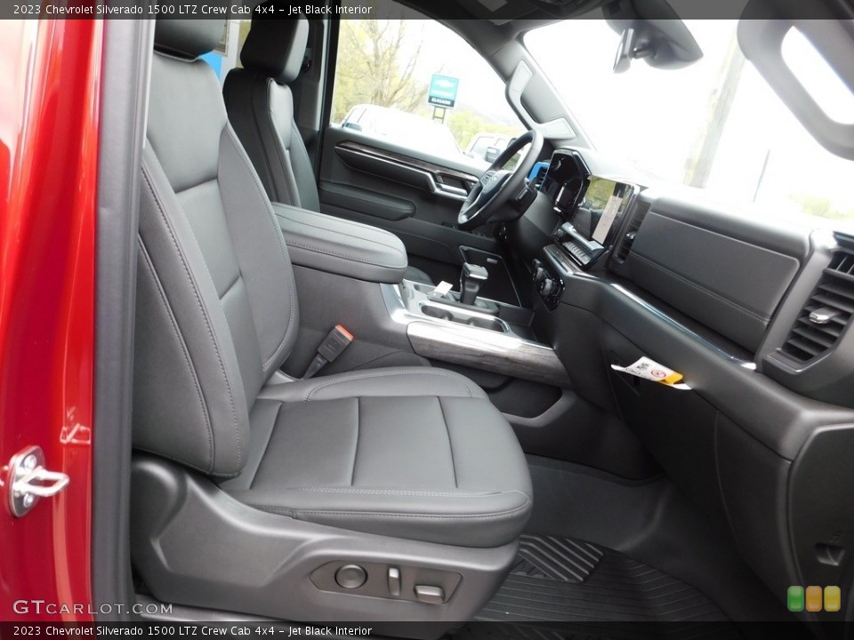 Jet Black Interior Front Seat for the 2023 Chevrolet Silverado 1500 LTZ Crew Cab 4x4 #145966966