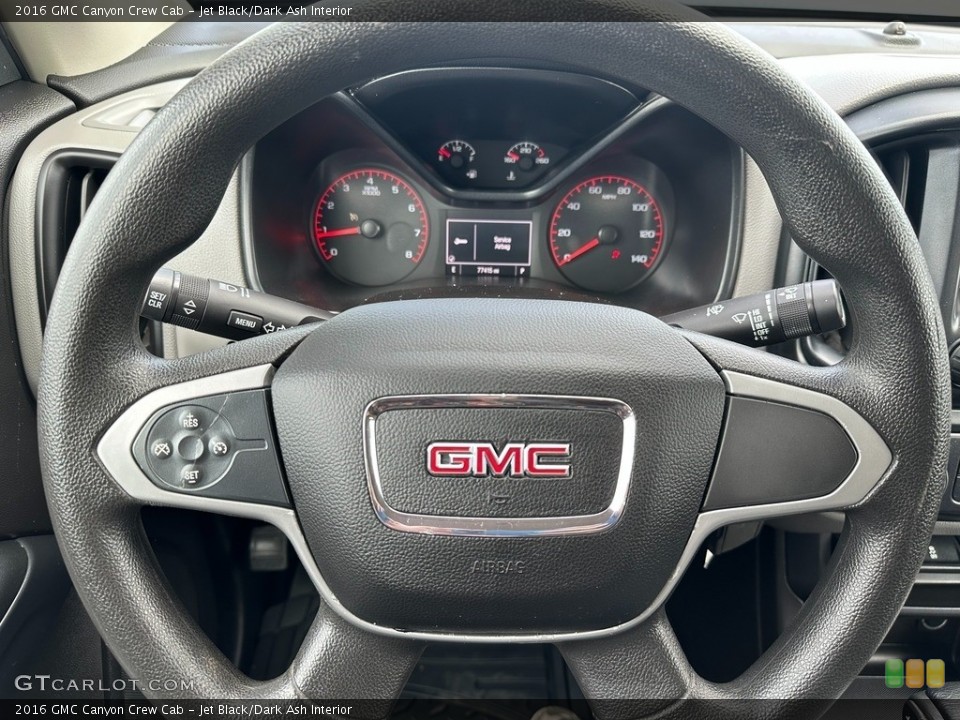Jet Black/Dark Ash Interior Steering Wheel for the 2016 GMC Canyon Crew Cab #145967149
