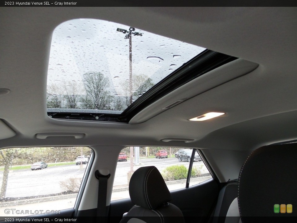 Gray Interior Sunroof for the 2023 Hyundai Venue SEL #145967155