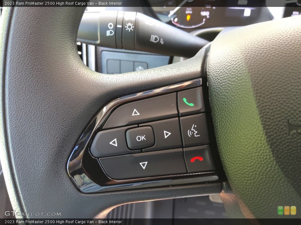 Black Interior Steering Wheel for the 2023 Ram ProMaster 2500 High Roof Cargo Van #145969636