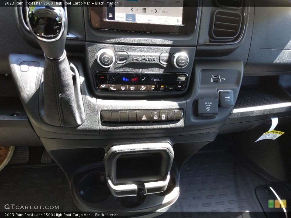 Black Interior Controls for the 2023 Ram ProMaster 2500 High Roof Cargo Van #145969699