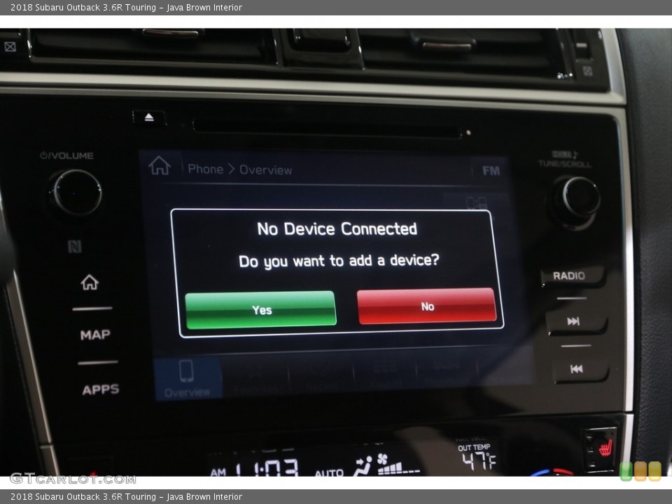 Java Brown Interior Controls for the 2018 Subaru Outback 3.6R Touring #145970624