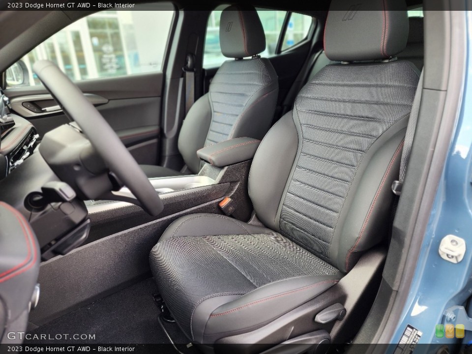 Black Interior Front Seat for the 2023 Dodge Hornet GT AWD #145971401