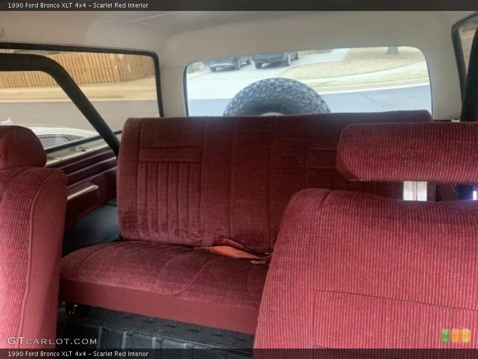 Scarlet Red 1990 Ford Bronco Interiors