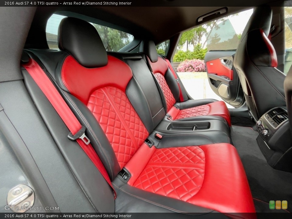 Arras Red w/Diamond Stitching Interior Rear Seat for the 2016 Audi S7 4.0 TFSI quattro #145972106