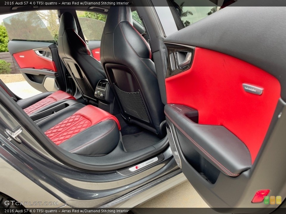 Arras Red w/Diamond Stitching Interior Rear Seat for the 2016 Audi S7 4.0 TFSI quattro #145972136