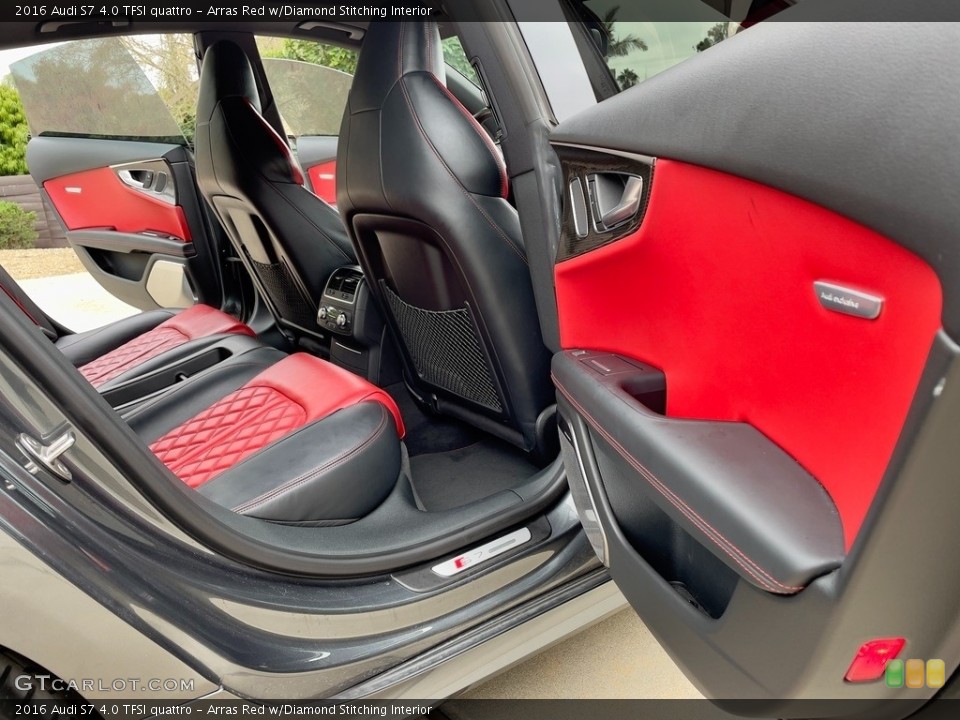 Arras Red w/Diamond Stitching Interior Rear Seat for the 2016 Audi S7 4.0 TFSI quattro #145972136