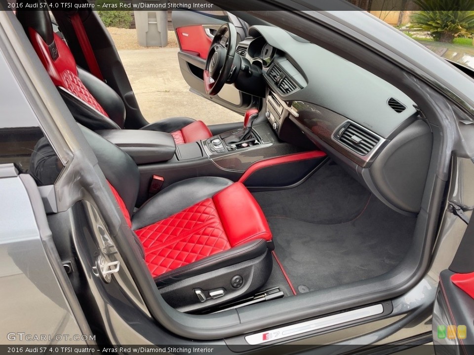 Arras Red w/Diamond Stitching Interior Front Seat for the 2016 Audi S7 4.0 TFSI quattro #145972196