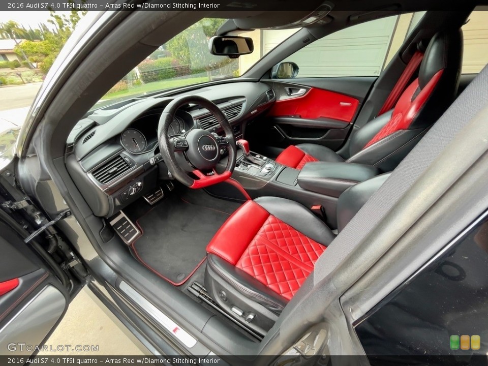 Arras Red w/Diamond Stitching 2016 Audi S7 Interiors
