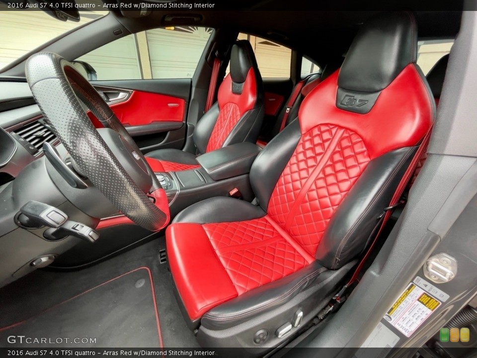 Arras Red w/Diamond Stitching Interior Photo for the 2016 Audi S7 4.0 TFSI quattro #145972253