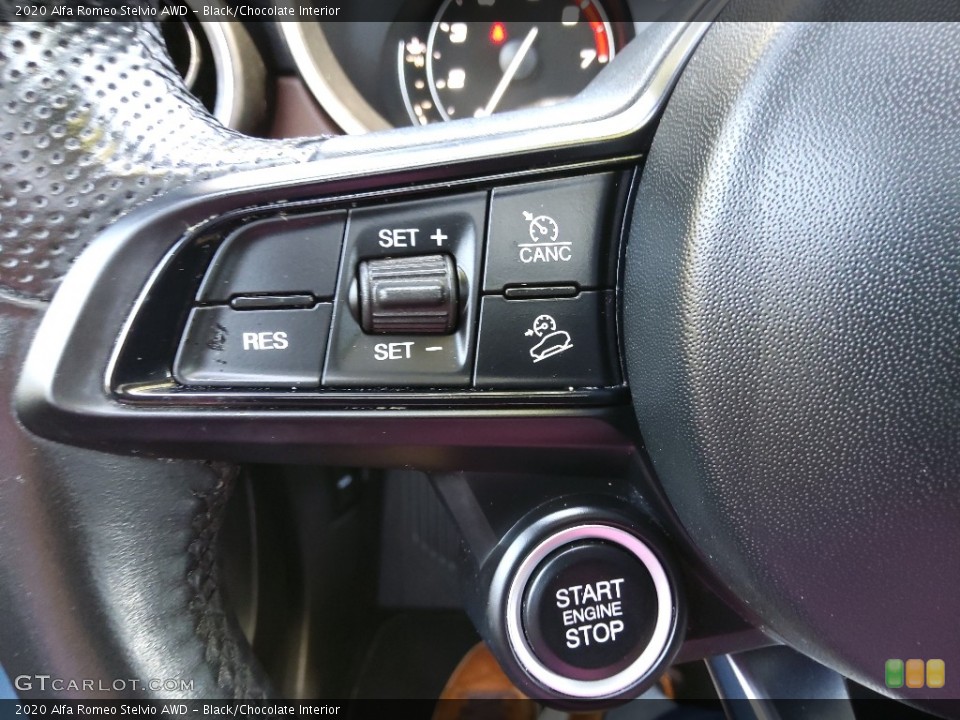 Black/Chocolate Interior Steering Wheel for the 2020 Alfa Romeo Stelvio AWD #145973783