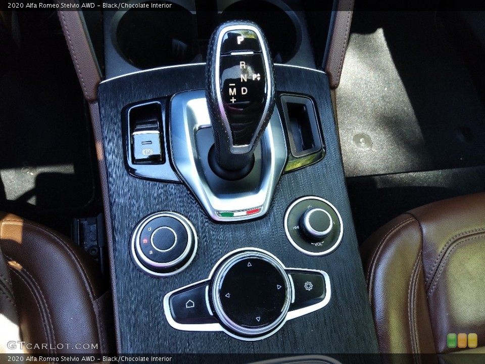 Black/Chocolate Interior Transmission for the 2020 Alfa Romeo Stelvio AWD #145973978