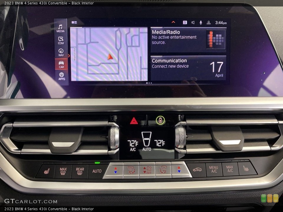 Black Interior Controls for the 2023 BMW 4 Series 430i Convertible #145974842