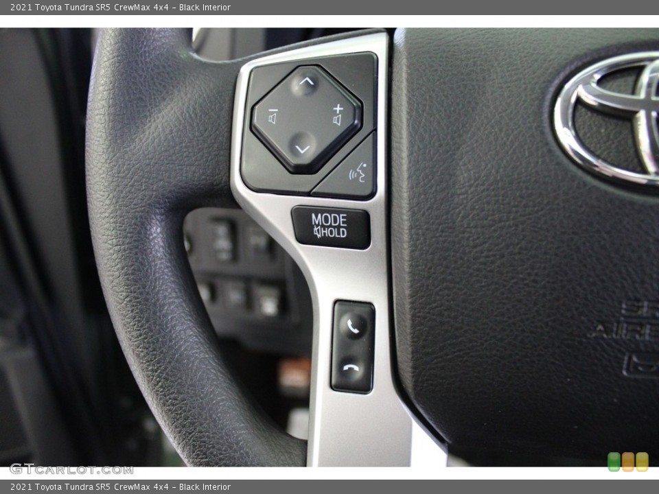 Black Interior Steering Wheel for the 2021 Toyota Tundra SR5 CrewMax 4x4 #145975310