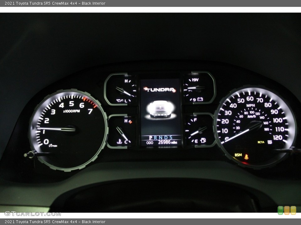 Black Interior Gauges for the 2021 Toyota Tundra SR5 CrewMax 4x4 #145975361