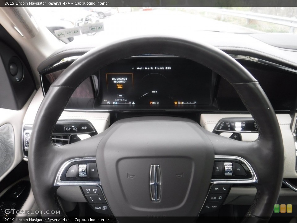 Cappuccino Interior Steering Wheel for the 2019 Lincoln Navigator Reserve 4x4 #145975817