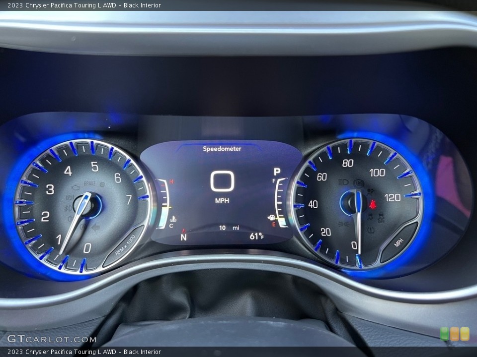 Black Interior Gauges for the 2023 Chrysler Pacifica Touring L AWD #145975870