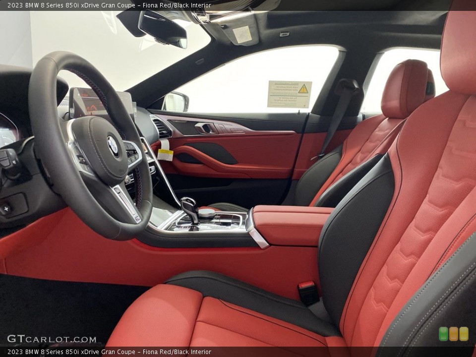 Fiona Red/Black Interior Front Seat for the 2023 BMW 8 Series 850i xDrive Gran Coupe #145975916