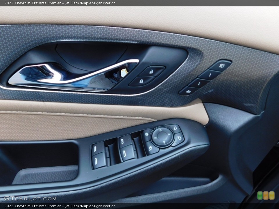Jet Black/Maple Sugar Interior Door Panel for the 2023 Chevrolet Traverse Premier #145977053