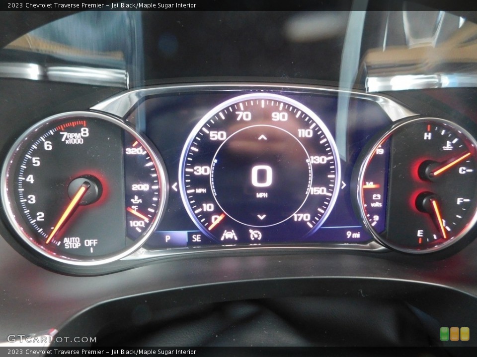Jet Black/Maple Sugar Interior Gauges for the 2023 Chevrolet Traverse Premier #145977119