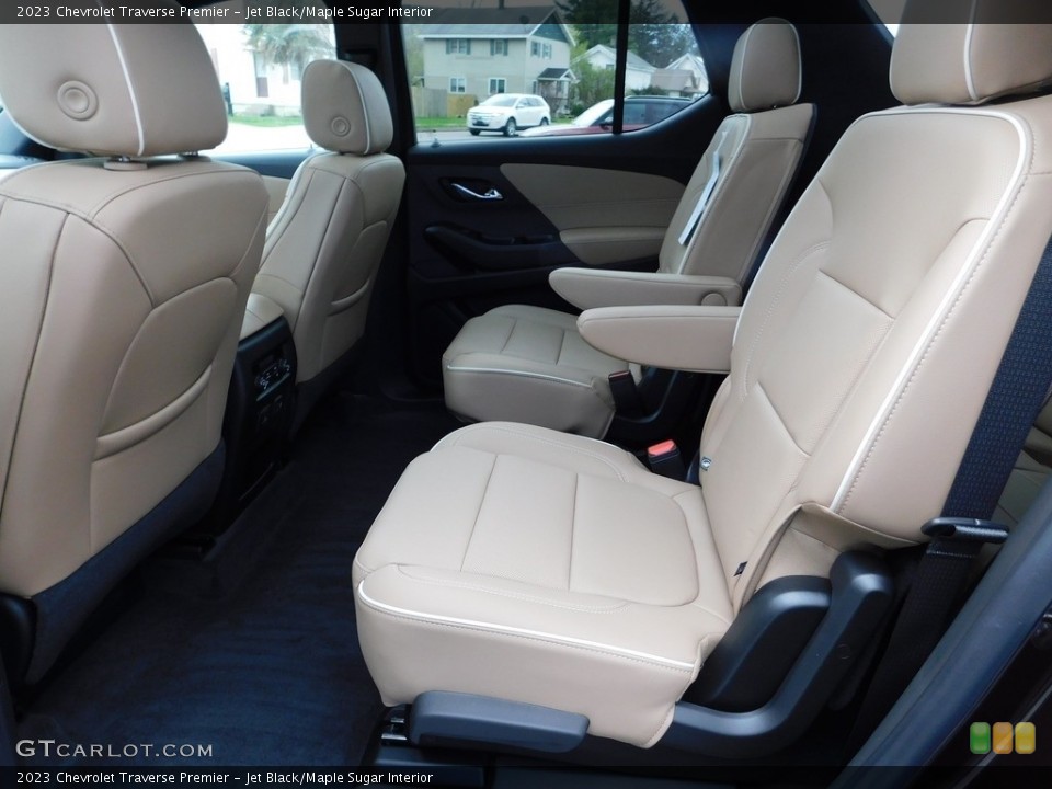 Jet Black/Maple Sugar Interior Rear Seat for the 2023 Chevrolet Traverse Premier #145977224