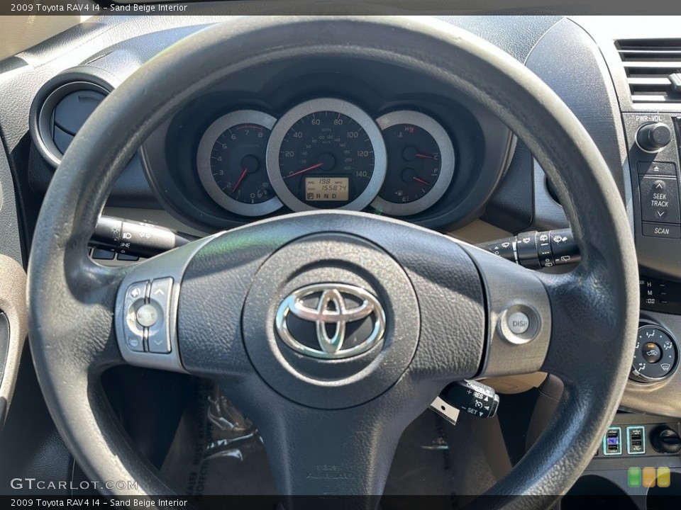 Sand Beige Interior Steering Wheel for the 2009 Toyota RAV4 I4 #145978050